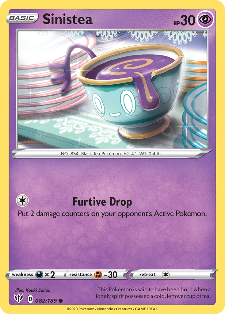 Sinistea (082/189) [Sword & Shield: Darkness Ablaze] Reverse Holofoil