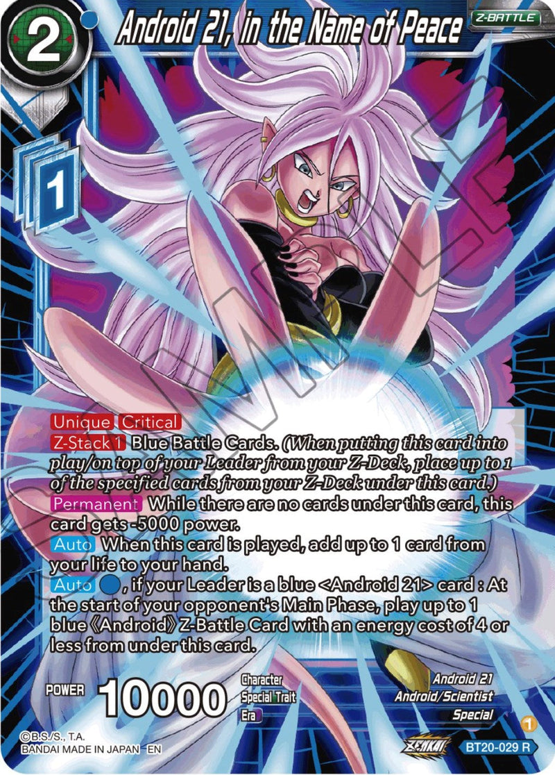 Android 21, in the Name of Peace (BT20-029) [Power Absorbed] Parallel Foil