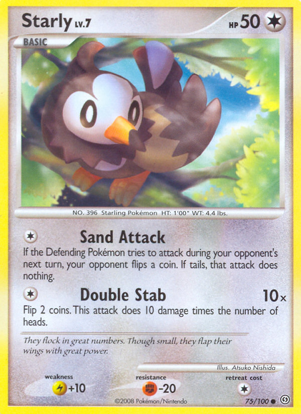 Starly (75/100) [Diamond & Pearl: Stormfront] Reverse Holofoil