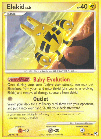 Elekid (48/130) [Diamond & Pearl: Base Set] Reverse Holofoil