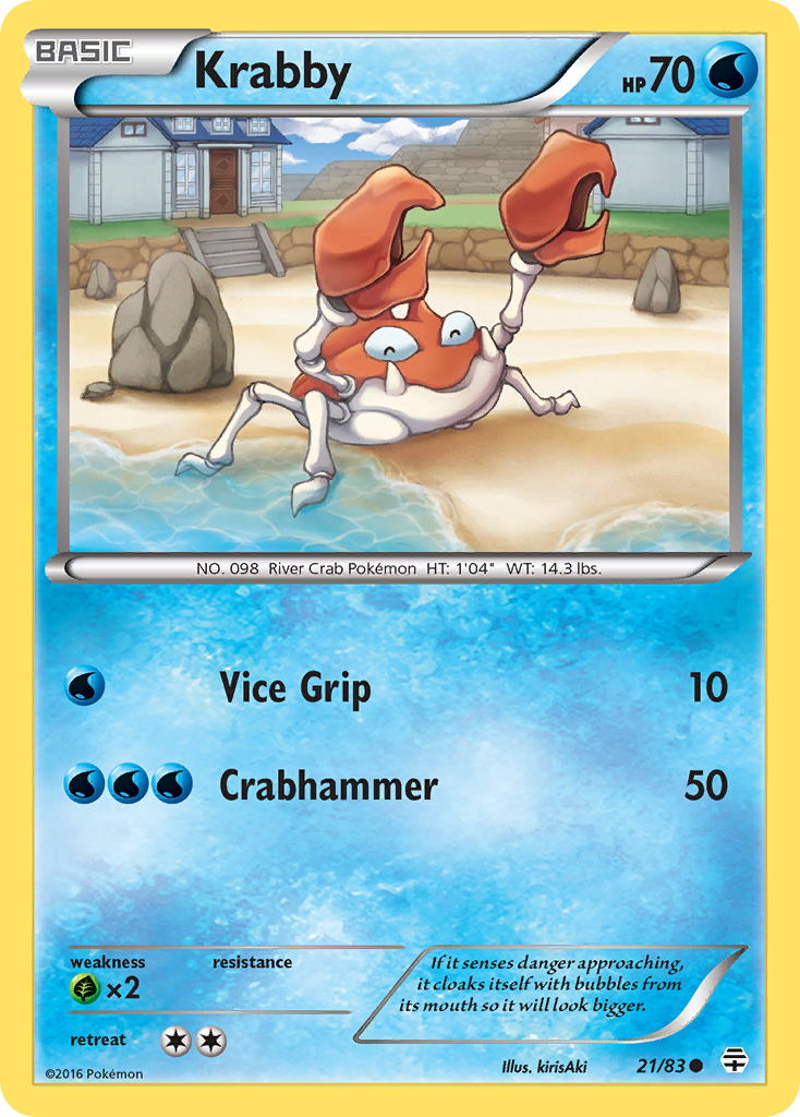Krabby (21/83) [XY: Generations] Reverse Holofoil