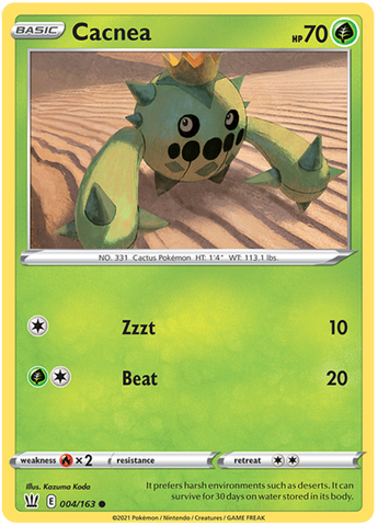 Cacnea (004/163) [Sword & Shield: Battle Styles] Reverse Holofoil