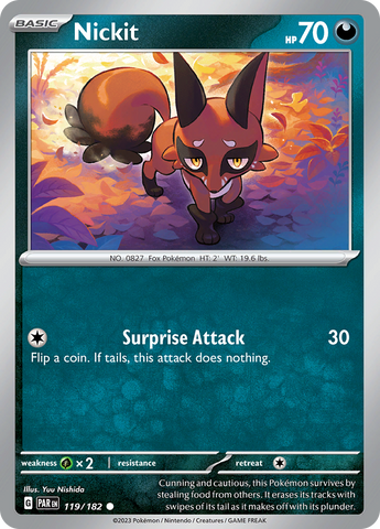 Nickit (119/182) [Scarlet & Violet: Paradox Rift] Reverse Holofoil