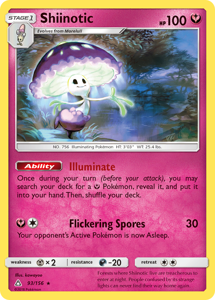 Shiinotic (93/156) [Sun & Moon: Ultra Prism] Reverse Holofoil