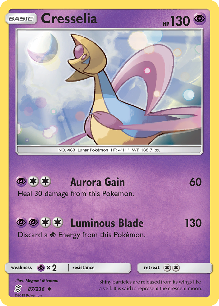 Cresselia (87/236) [Sun & Moon: Unified Minds] Reverse Holofoil