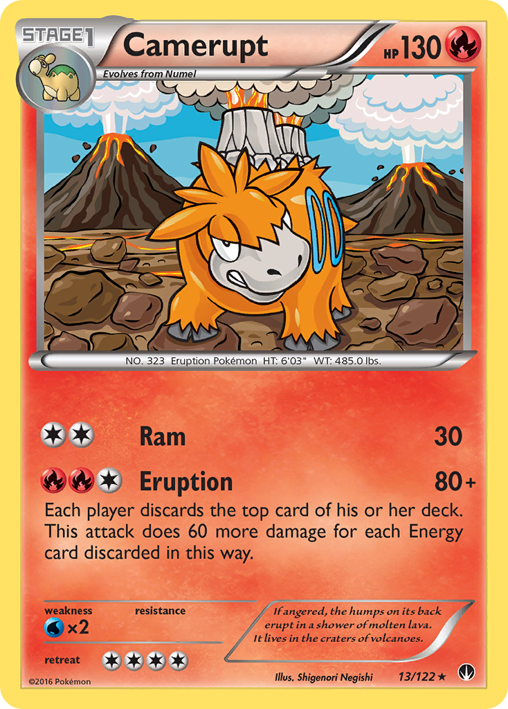 Camerupt (13/122) [XY: BREAKpoint] Reverse Holofoil