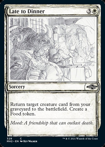 Late to Dinner (Sketch) [Modern Horizons 2] Foil