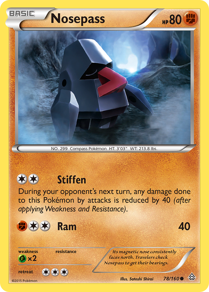 Nosepass (78/160) [XY: Primal Clash] Reverse Holofoil
