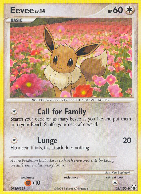 Eevee (62/100) [Diamond & Pearl: Majestic Dawn] Reverse Holofoil