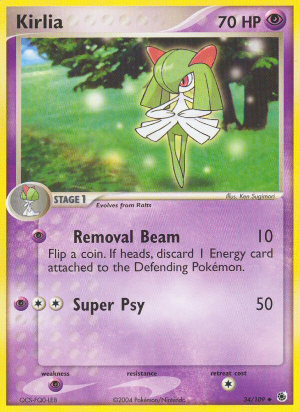 Kirlia (34/109) [EX: Ruby & Sapphire] Reverse Holofoil