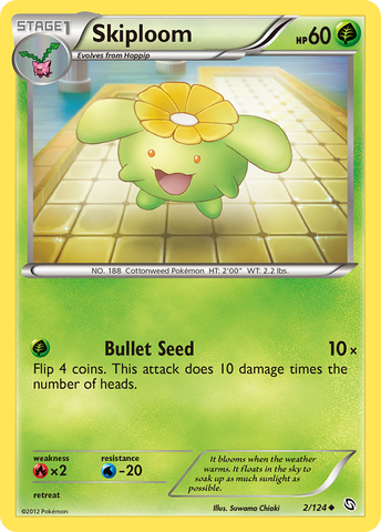 Skiploom (2/124) [Black & White: Dragons Exalted] Reverse Holofoil
