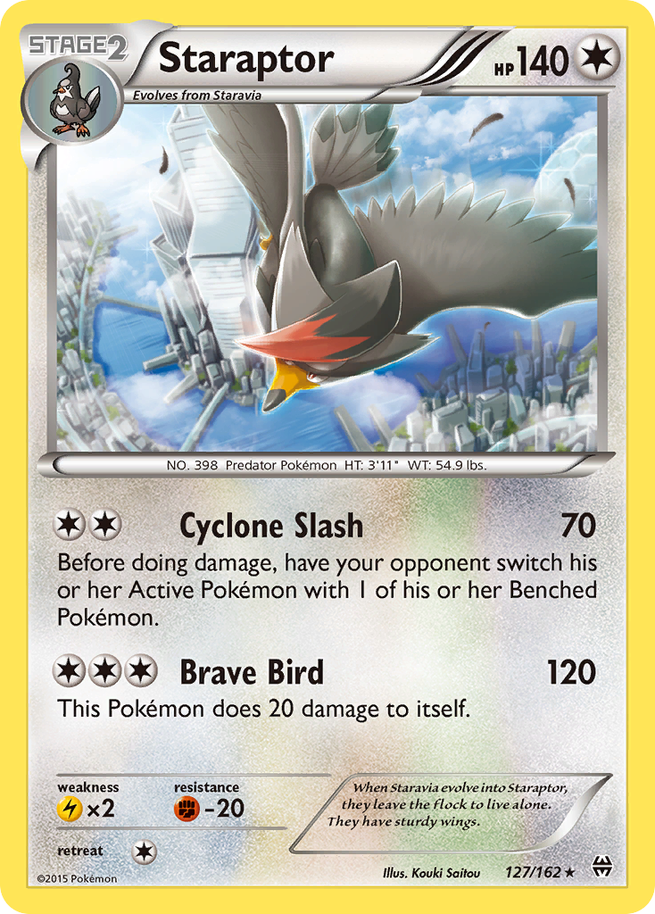 Staraptor (127/162) [XY: BREAKthrough] Reverse Holofoil