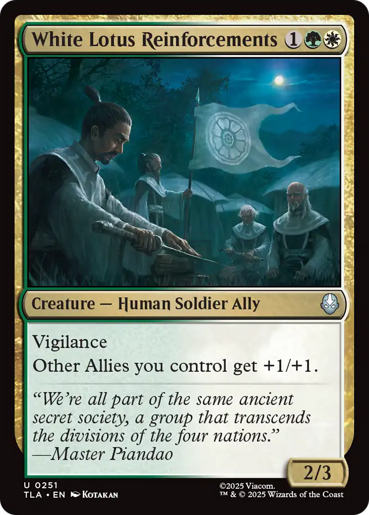 White Lotus Reinforcements [Avatar: The Last Airbender] Foil