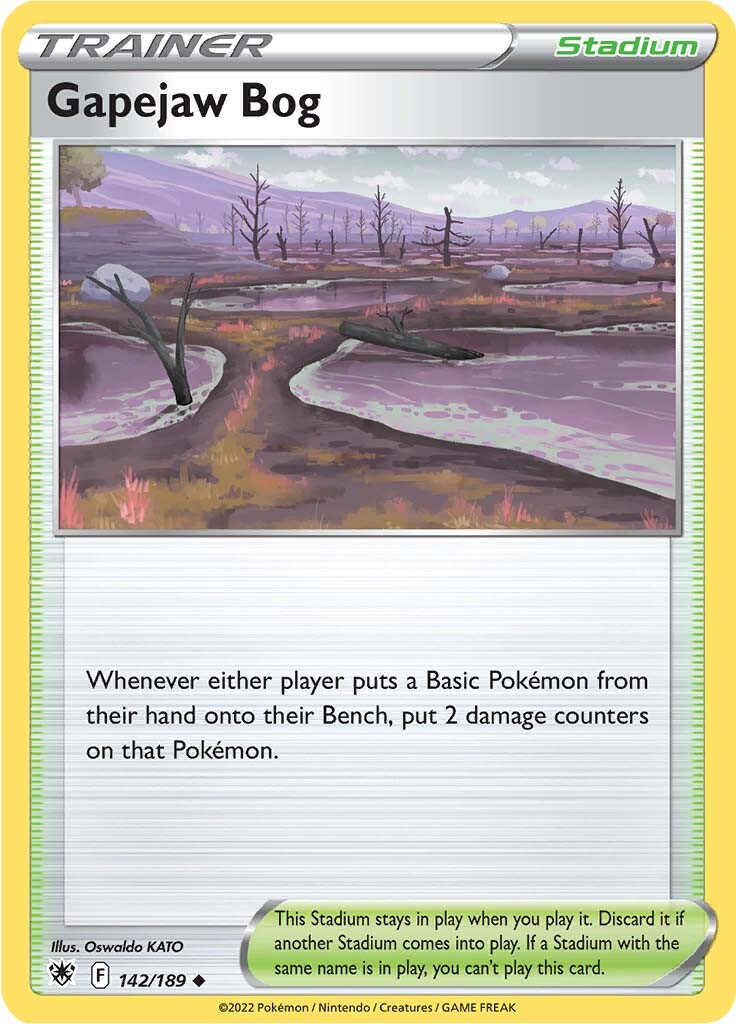 Gapejaw Bog (142/189) [Sword & Shield: Astral Radiance] Reverse Holofoil