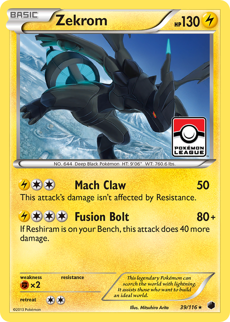 Zekrom (39/116) [Black & White: Plasma Freeze] Reverse Holofoil
