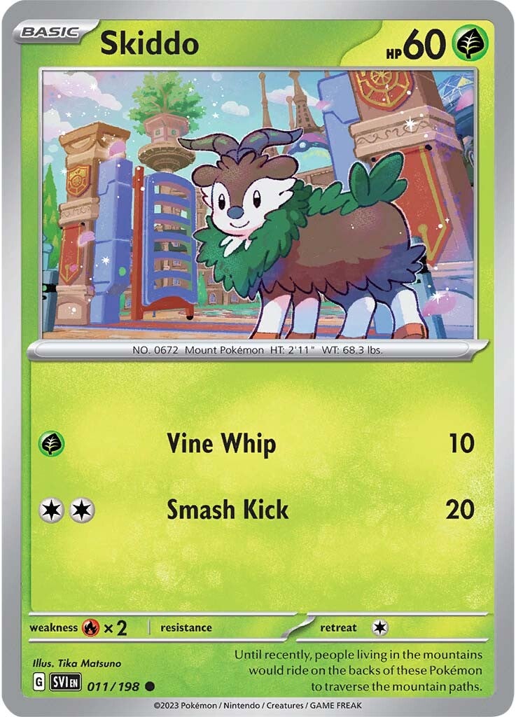 Skiddo (011/198) [Scarlet & Violet: Base Set] Reverse Holofoil