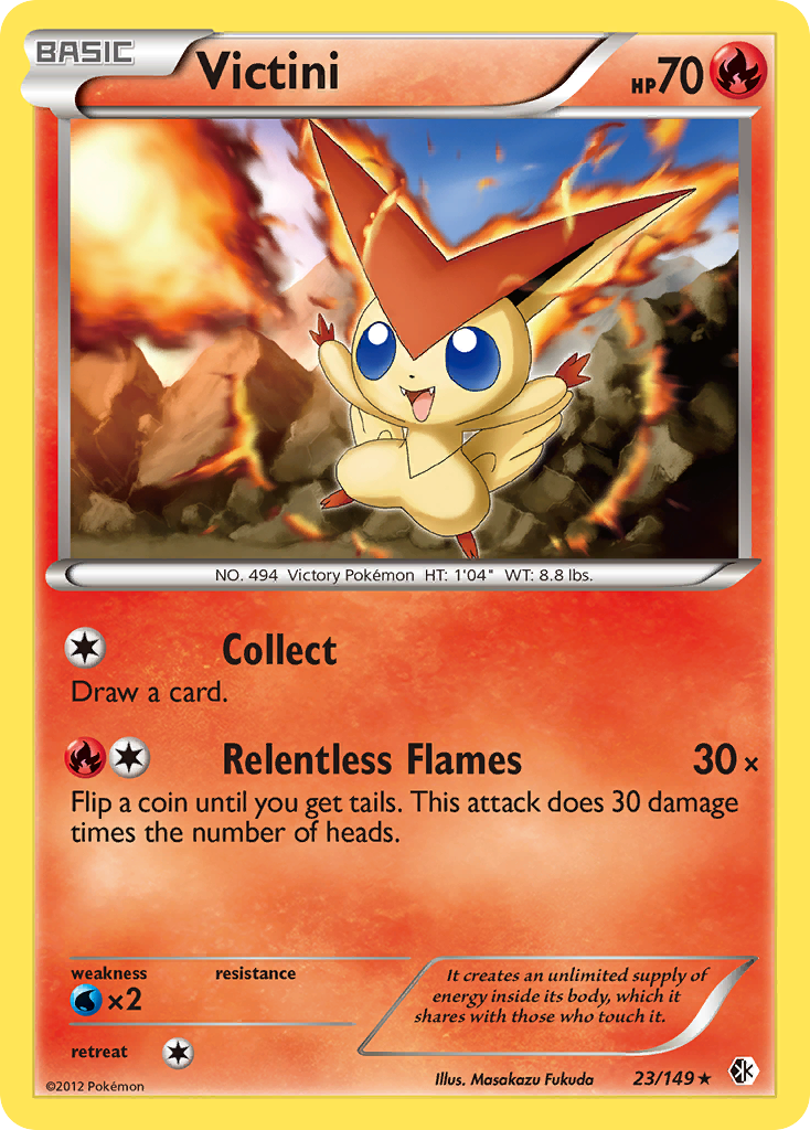 Victini (23/149) [Black & White: Boundaries Crossed] Reverse Holofoil