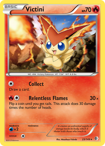 Victini (23/149) [Black & White: Boundaries Crossed] Reverse Holofoil
