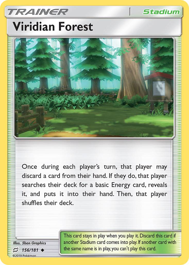 Viridian Forest (156/181) [Sun & Moon: Team Up] Reverse Holofoil