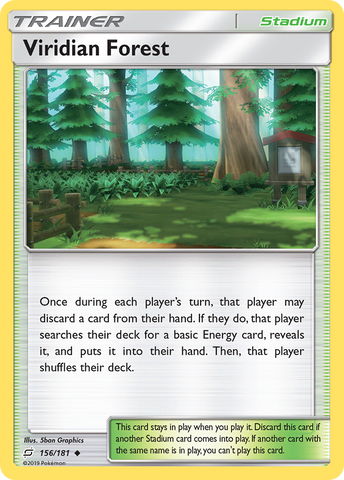 Viridian Forest (156/181) [Sun & Moon: Team Up] Reverse Holofoil