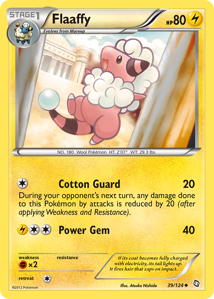 Flaaffy (39/124) [Black & White: Dragons Exalted] Reverse Holofoil