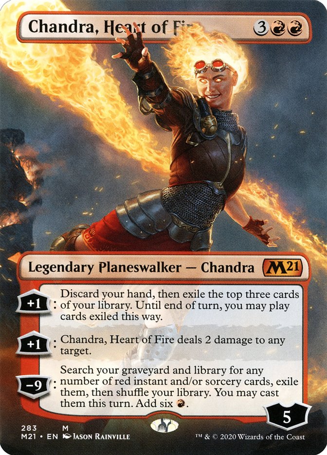 Chandra, Heart of Fire (Borderless) [Core Set 2021] Foil
