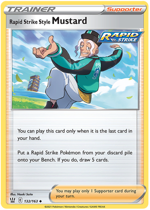 Rapid Strike Style Mustard (132/163) [Sword & Shield: Battle Styles] Reverse Holofoil