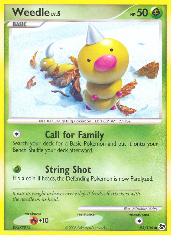 Weedle (93/106) [Diamond & Pearl: Great Encounters] Reverse Holofoil