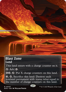 Blast Zone (0047) (Borderless) [Edge of Eternities: Stellar Sights] Foil