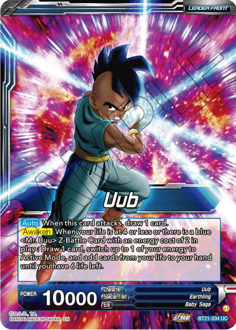 Uub // Uub & Mr. Buu, Resonating Spirits (BT21-034) [Wild Resurgence] Parallel Foil