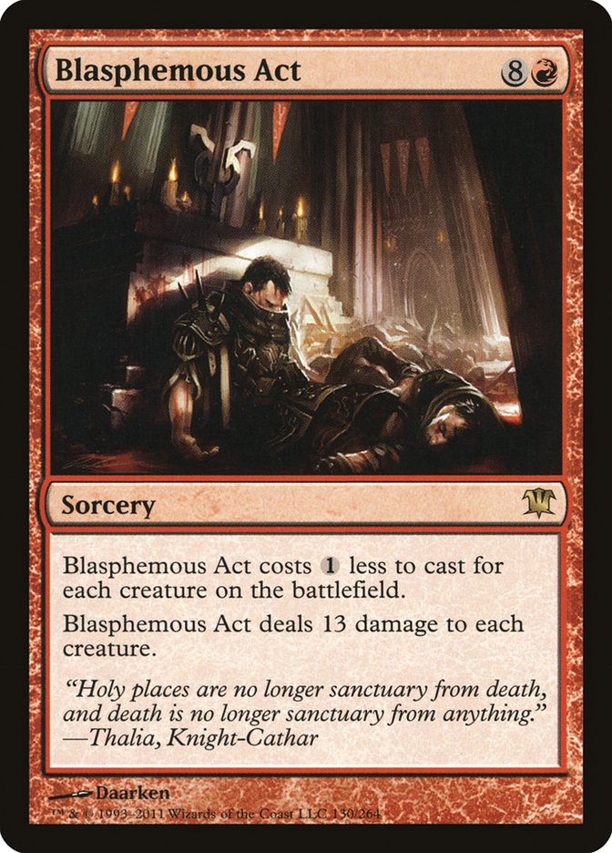 Blasphemous Act [Innistrad] Foil