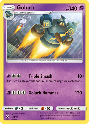 Golurk (44/73) [Sun & Moon: Shining Legends] Reverse Holofoil