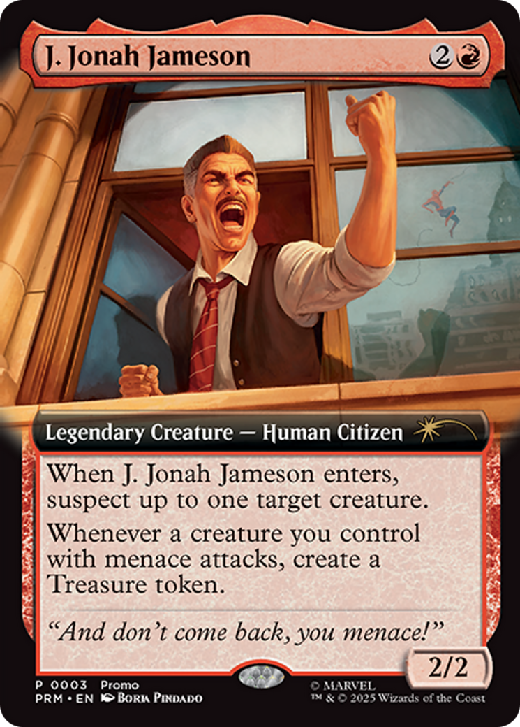 J. Jonah Jameson (Extended Art) [Marvel's Spider-Man Promos] Foil