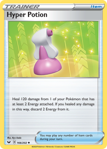 Hyper Potion (166/202) [Sword & Shield: Base Set] Reverse Holofoil
