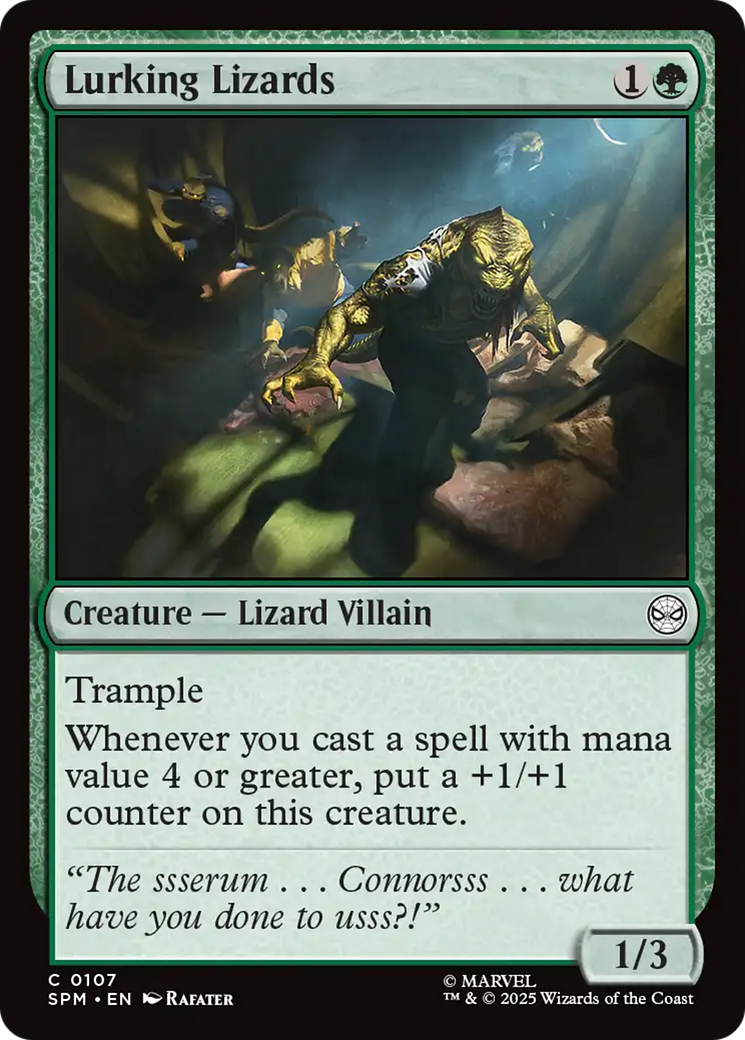 Lurking Lizards [Marvel's Spider-Man] Foil