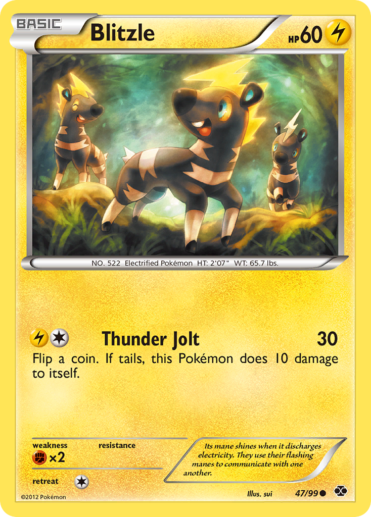 Blitzle (47/99) [Black & White: Next Destinies] Reverse Holofoil