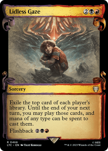 Lidless Gaze [The Lord of the Rings: Tales of Middle-Earth Commander Showcase Scrolls] Foil