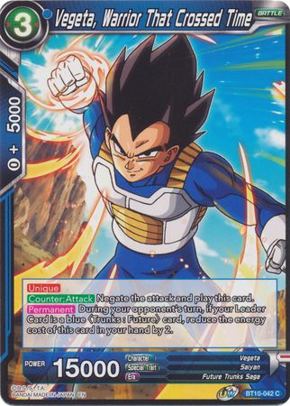 Vegeta, Warrior That Crossed Time (BT10-042) [Rise of the Unison Warrior] Parallel Foil