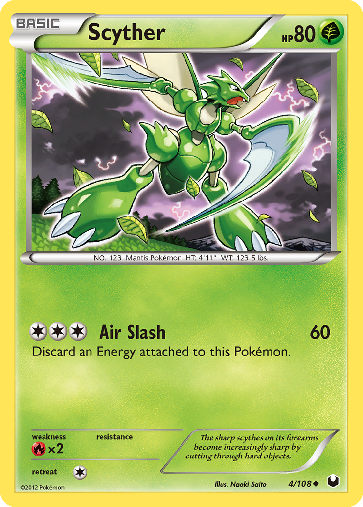 Scyther (4/108) [Black & White: Dark Explorers] Reverse Holofoil