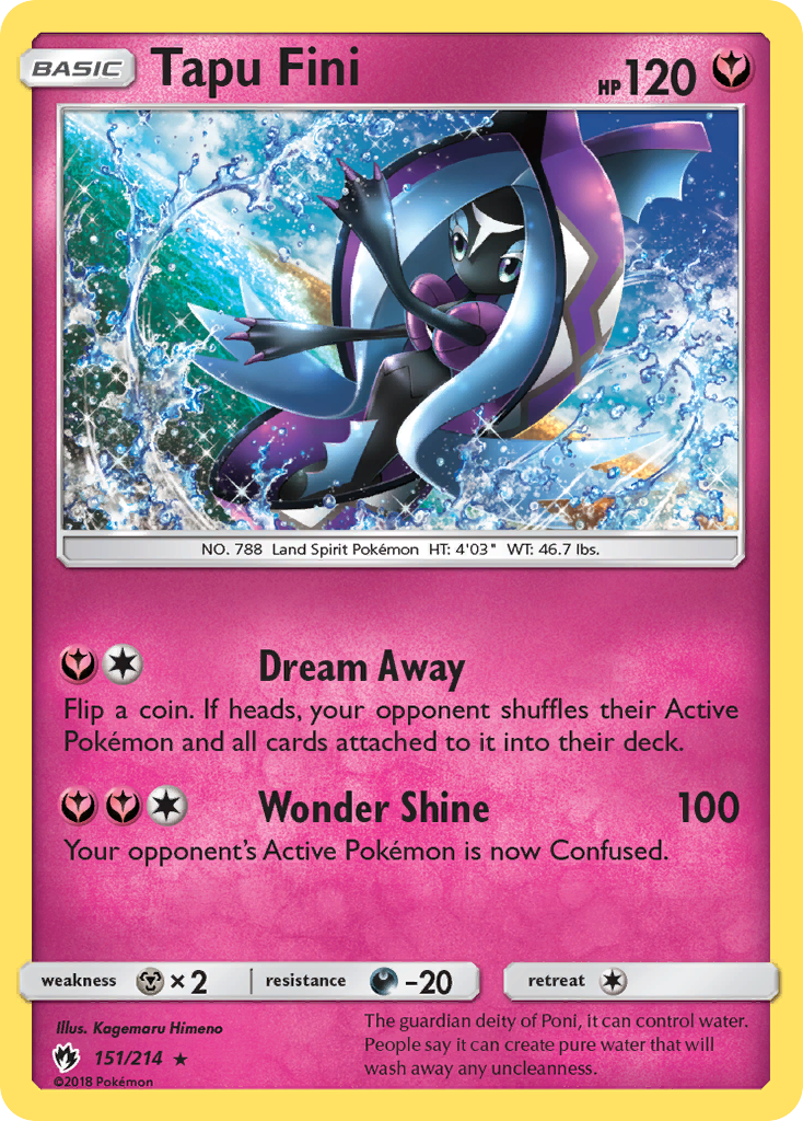 Tapu Fini (151/214) [Sun & Moon: Lost Thunder] Reverse Holofoil