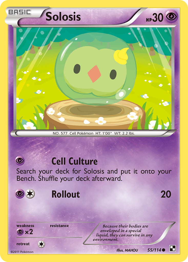 Solosis (55/114) [Black & White: Base Set] Reverse Holofoil