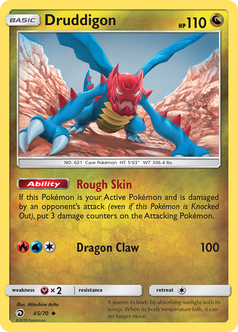 Druddigon (45/70) [Sun & Moon: Dragon Majesty] Reverse Holofoil