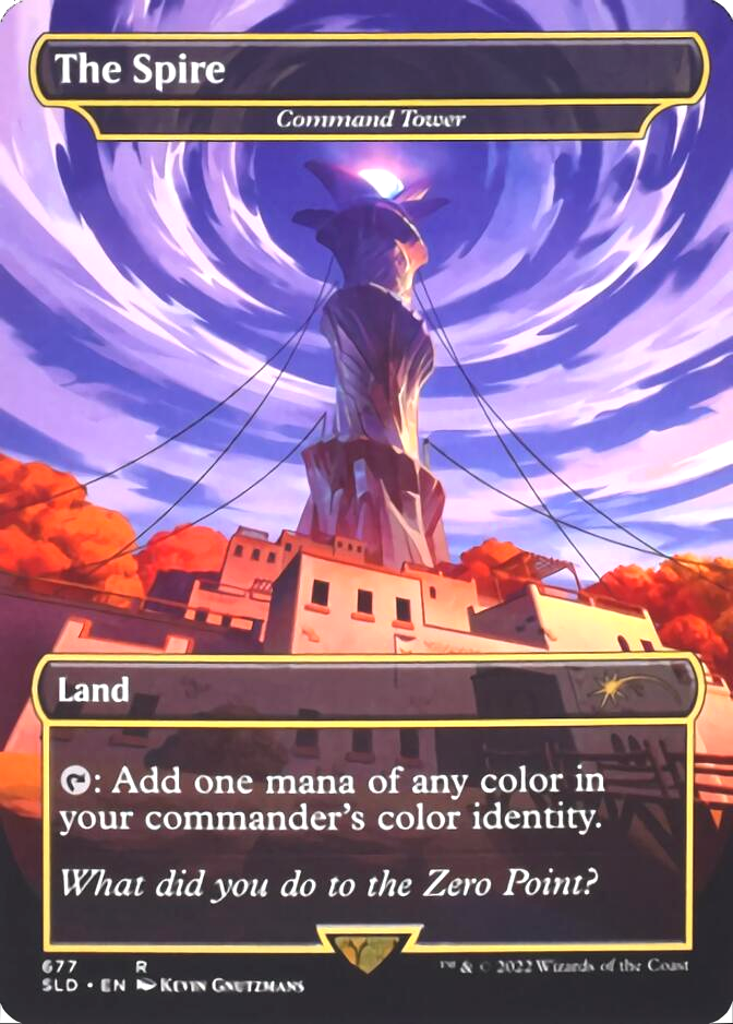 Command Tower - The Spire (Borderless) [Secret Lair Drop Promos] Foil