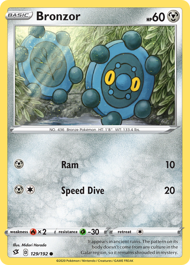 Bronzor (129/192) [Sword & Shield: Rebel Clash] Reverse Holofoil