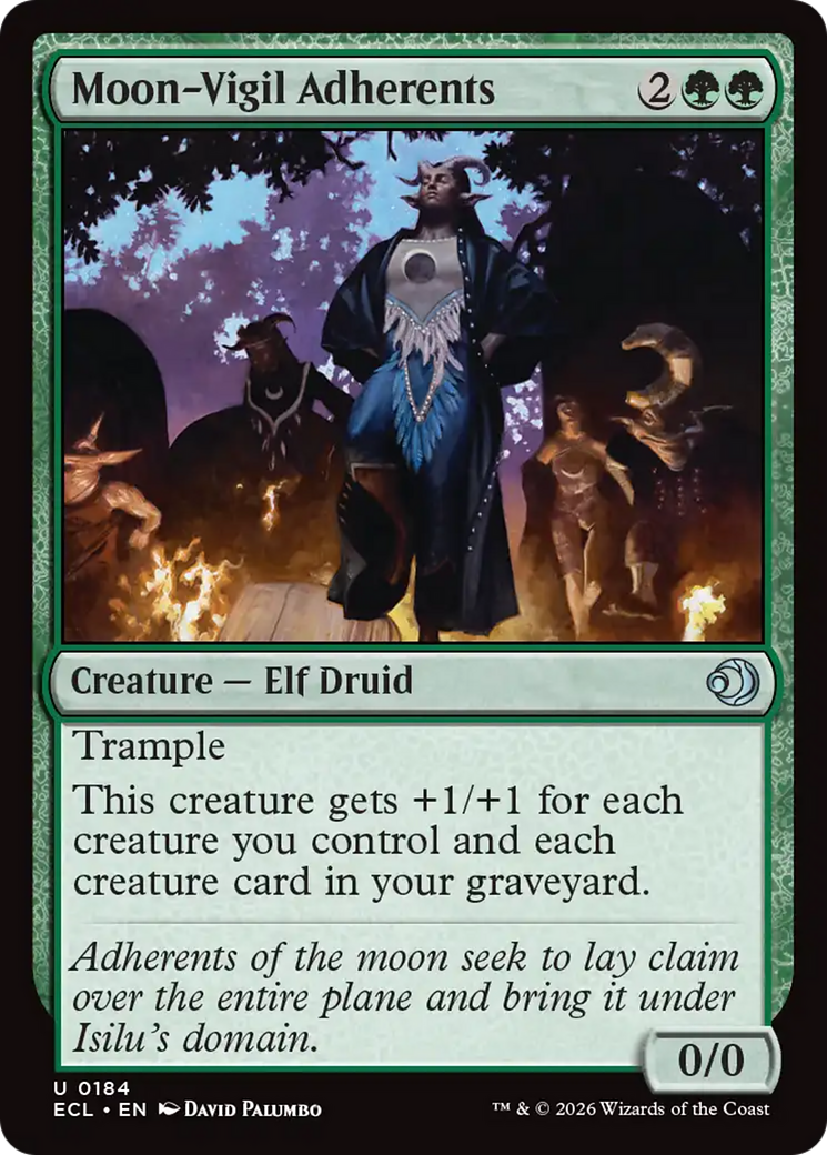 Moon-Vigil Adherents [Lorwyn Eclipsed] Foil
