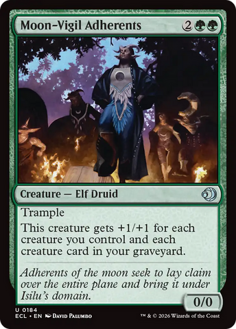 Moon-Vigil Adherents [Lorwyn Eclipsed] Foil