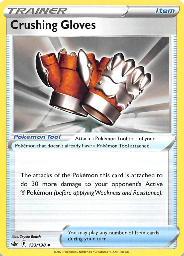 Crushing Gloves (133/198) [Sword & Shield: Chilling Reign] Reverse Holofoil