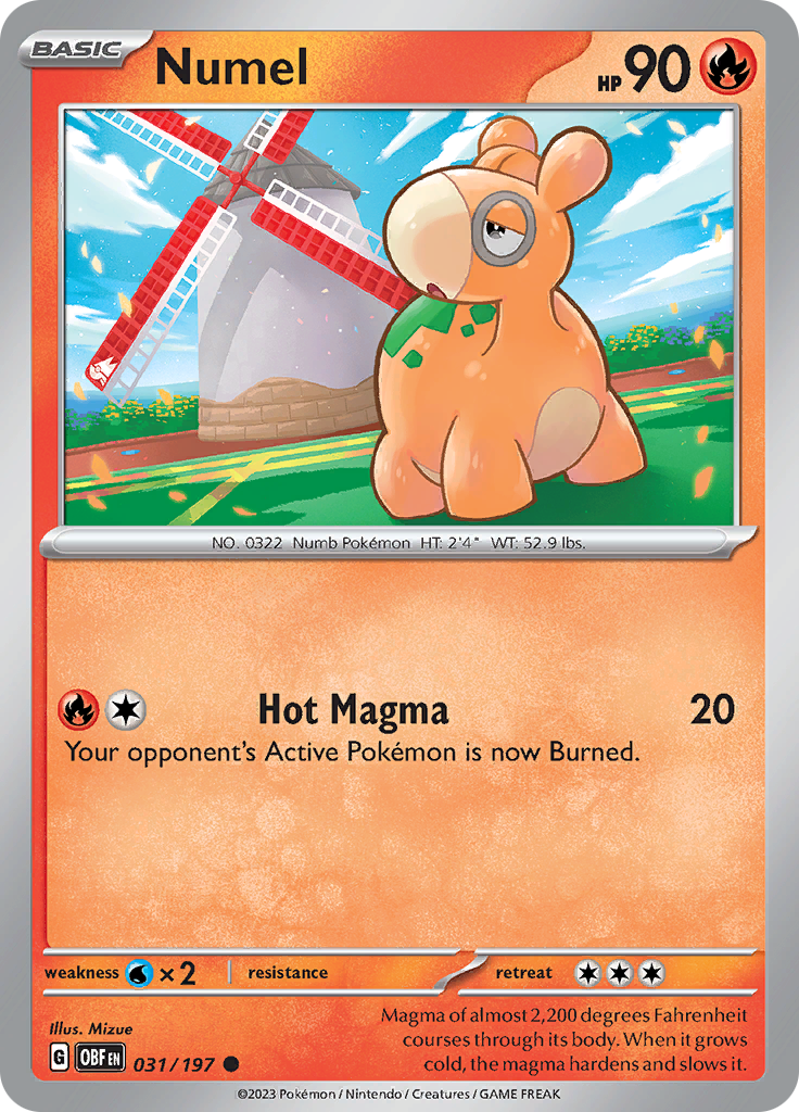 Numel (031/197) [Scarlet & Violet: Obsidian Flames] Reverse Holofoil