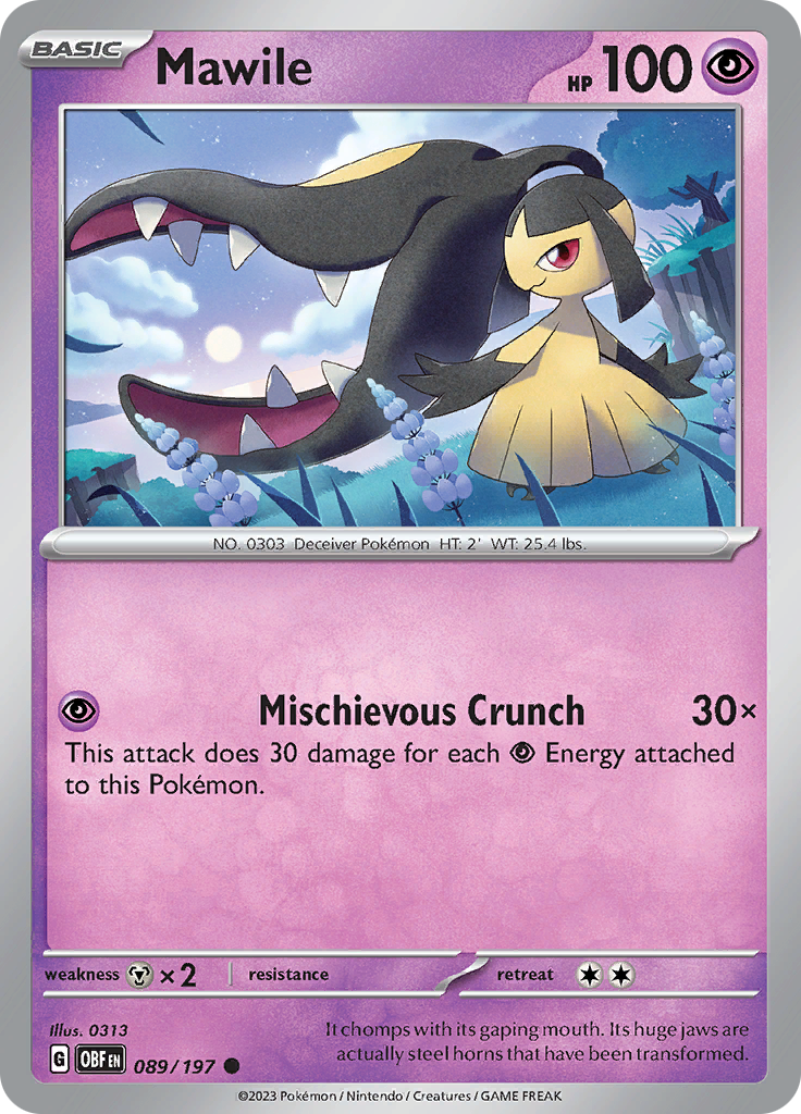 Mawile (089/197) [Scarlet & Violet: Obsidian Flames] Reverse Holofoil