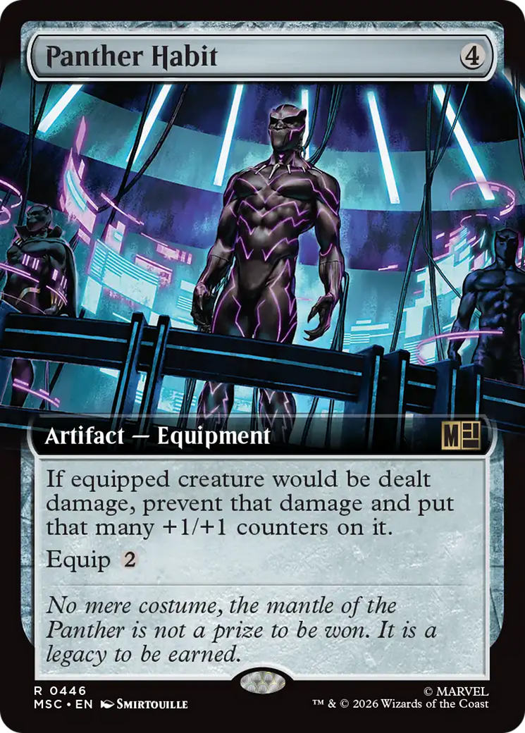 Panther Habit (Extended Art) [Marvel Super Heroes Commander] Foil